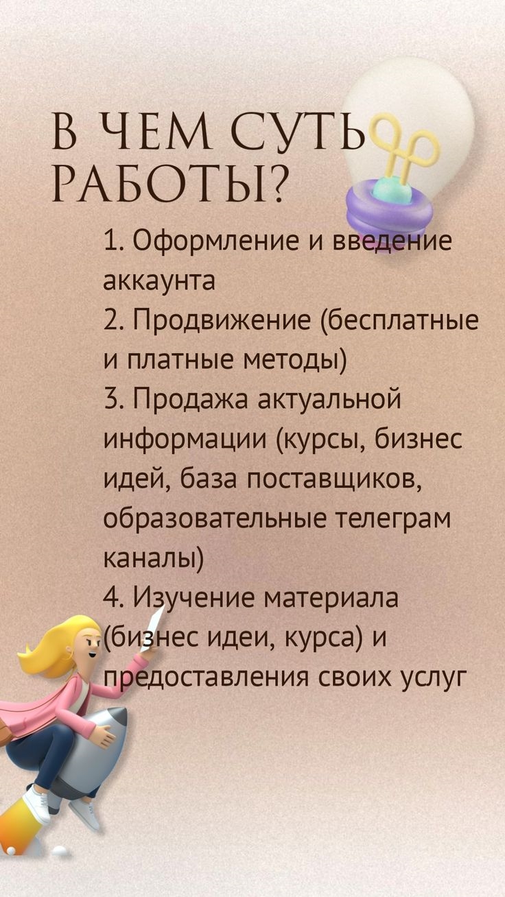 Виды работы в интернете